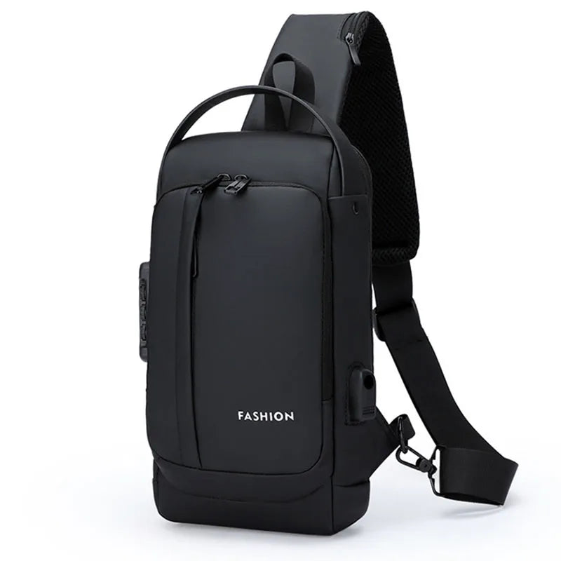 Mochila Anti-Furto com Senha USB Slim Bag